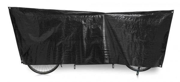 VK International Fahrradschutzhülle Tandem 110 x 300cm schwarz inklusive Ösen