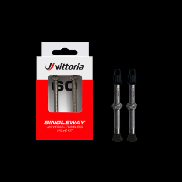 Vittoria Singleway Tubeless Ventil 60mm silber SV 2er Set