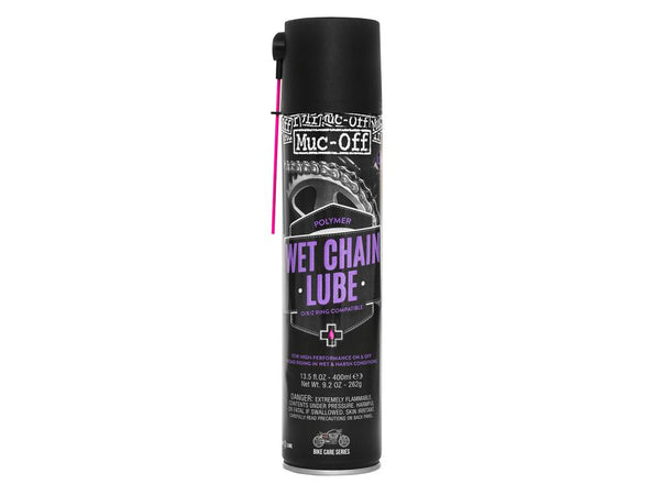 Muc Off Motorcycle Wet Chain Lube 400ml aerosol black