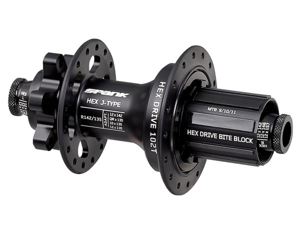 Spank HEX J-Type R135/142 HG Hub 102T 32H rear hub black 32