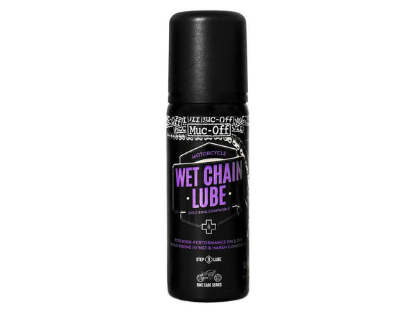 Muc Off Motorcycle Wet Chain Lube 50ml aerosol black
