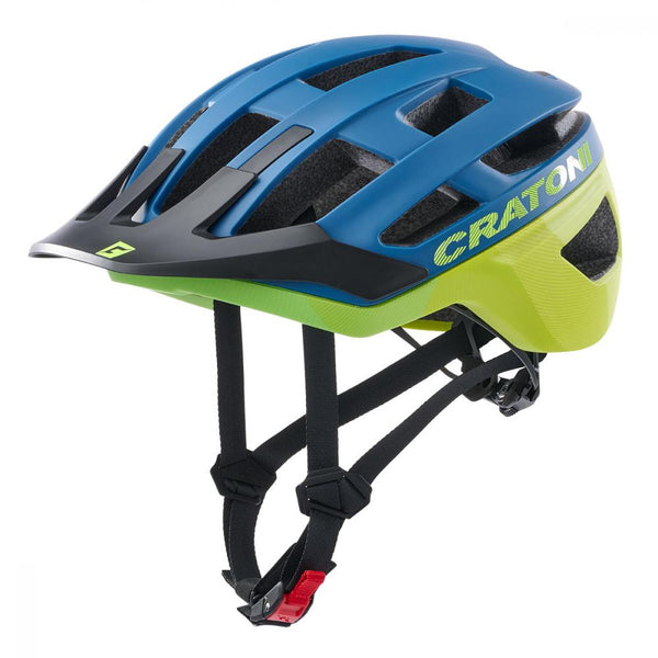 Cratoni Helm AllRace MTB blau gelb matt M/L 56 bis 61cm