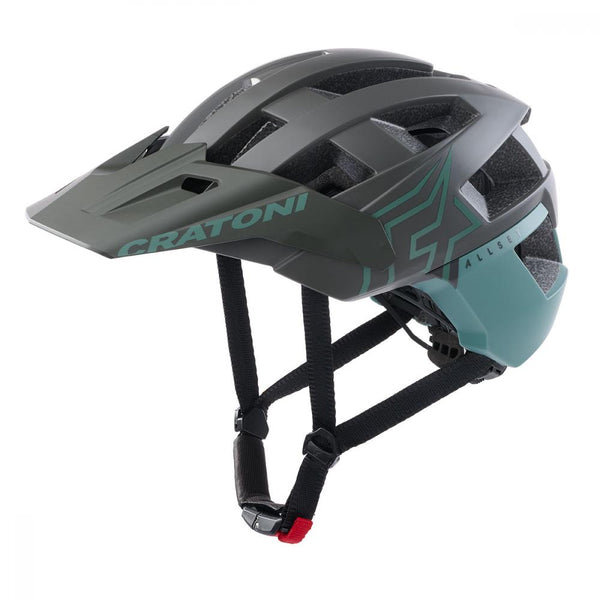 Cratoni Helm AllSet Pro MTB steingrau salbei matt S/M 54 bis 58cm