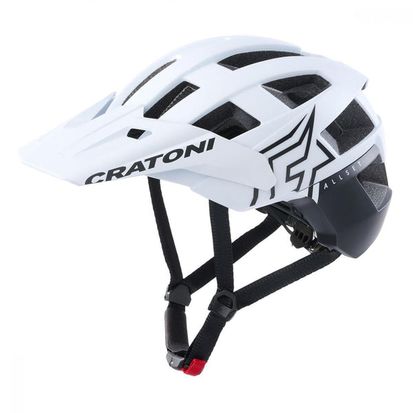 Cratoni Helm AllSet Pro MTB weiß schwarz matt M/L 58 bis 61cm