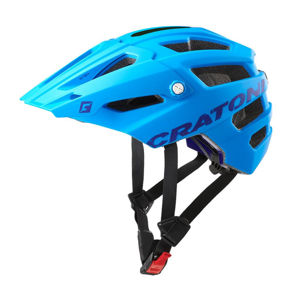 Cratoni Helm AllTrack MTB blau gummiert M/L 58 bis 61cm