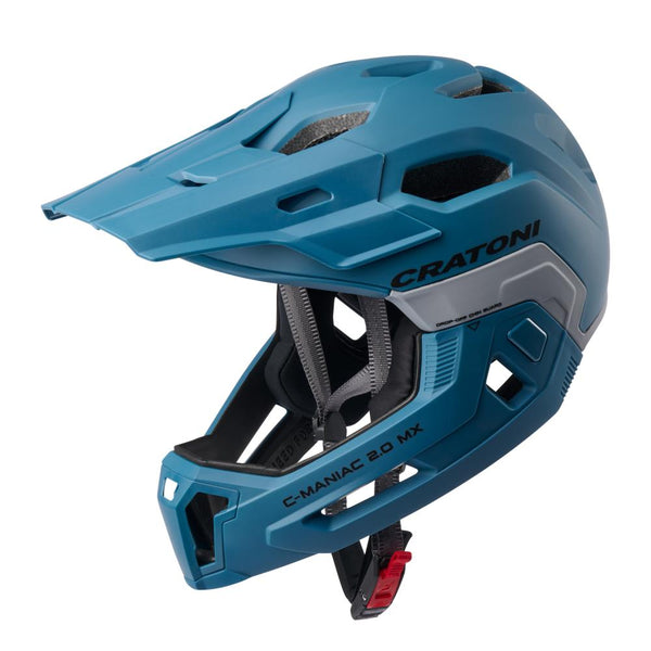 Cratoni Fahrradhelm  C-Maniac 2.0 MX steelblue matt  Größe L-XL  (58-61 cm)