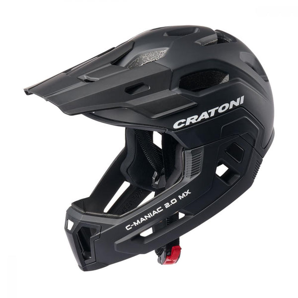 Cratoni Fahrradhelm  C-Maniac 2.0 MX Jr. Junior black matt  Größe M-L  (54-58 cm)