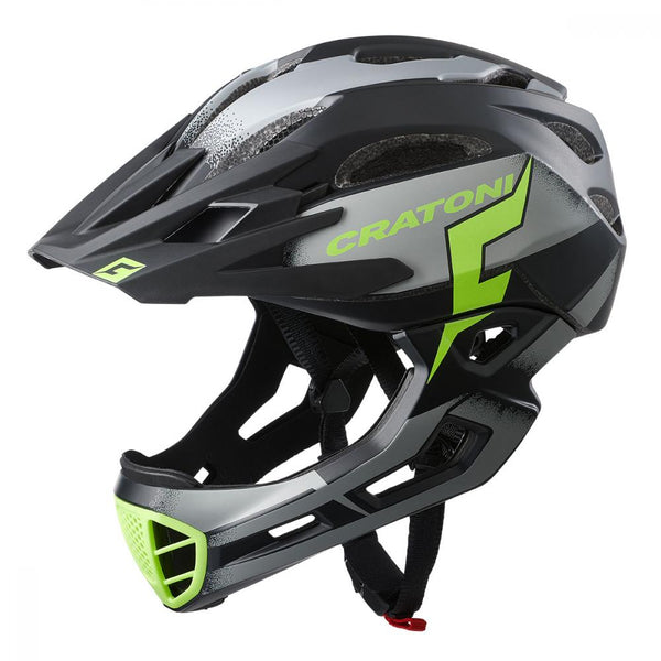 Cratoni Helm C-Maniac Pro MTB schwarz lime matt M/L 54 bis 58cm