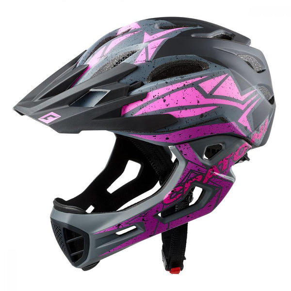 Cratoni Helm C-Maniac Pro MTB schwarz pink lila matt M/L 54 bis 58cm