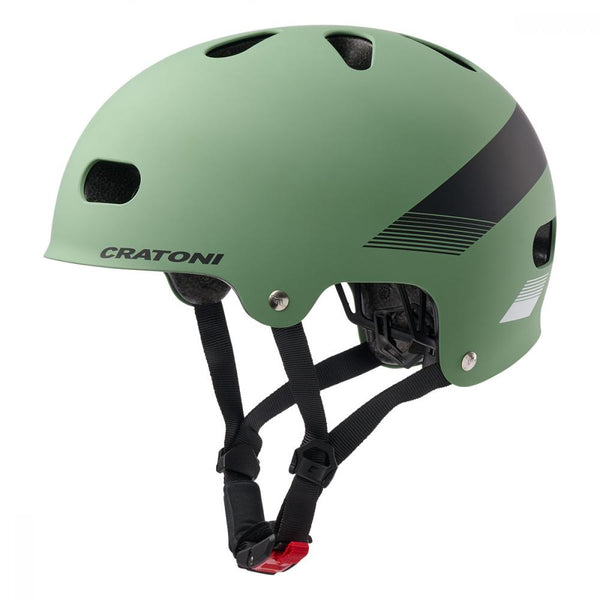 Cratoni Fahrradhelm  C-Mate Jr. Junior sage-black matt  Größe S-M  ( 54-58cm)