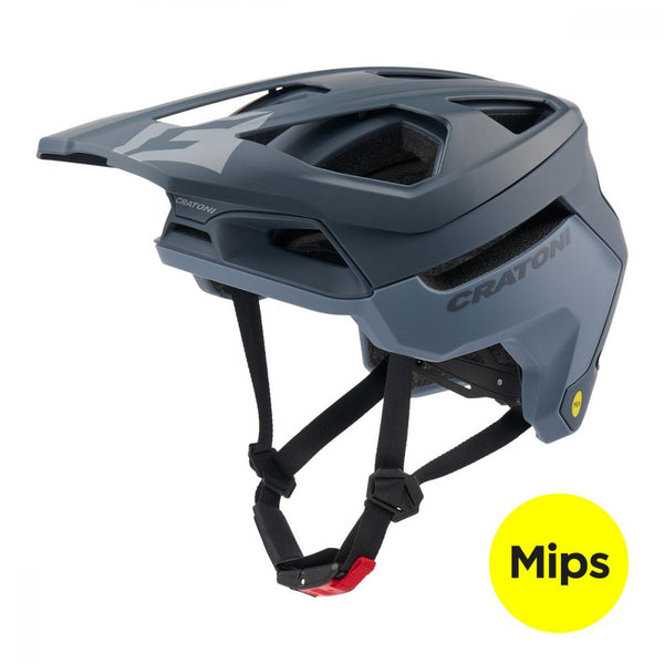 Fahrradhelm Cratoni MadFlex MIPS RECCO grau matt, Gr. M/L (58-61cm)