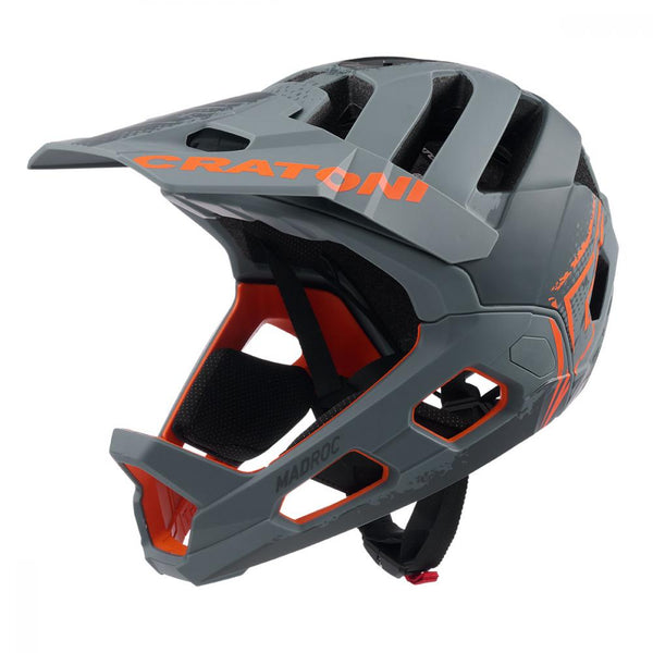 Cratoni Fahrradhelm Madroc anthrazit orange matt S/M 54 bis 58cm