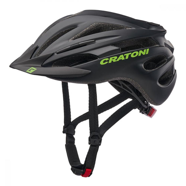 Cratoni Kinderfahrradhelm Pacer Jr. Junior black-lime matt  Größe XS-S  (50-55 cm)