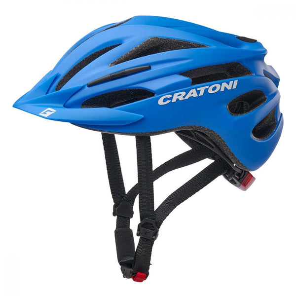 Cratoni Kinderfahrradhelm Pacer Jr. Junior blue-white matt  Größe S-M  (54-58 cm)