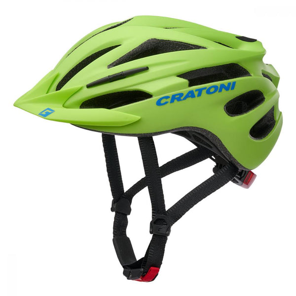 Cratoni Kinderfahrradhelm Pacer Jr. Junior lime-blue matt  Größe S-M  (54-58 cm)