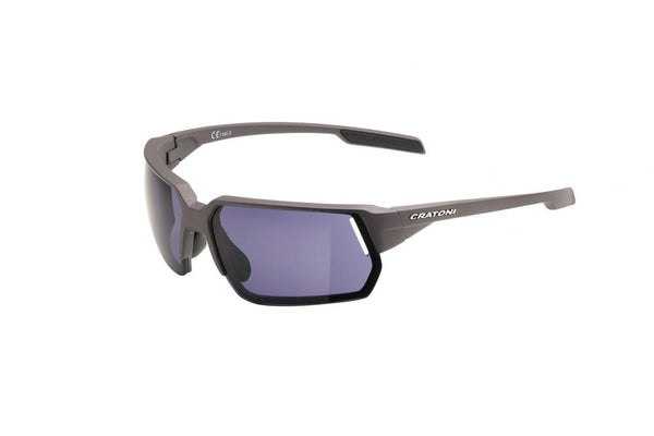 Cratoni Sportbrille  C-Lite COLOR+ Lifestyle coffee matt  -  grey-blue w/o mirror  Größe UNI