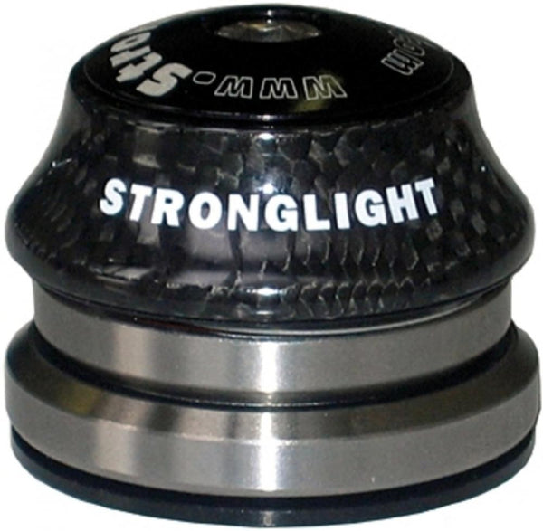 Stronglight Steuersatz 1"1/4-1/8 O light in Carbon schwarz