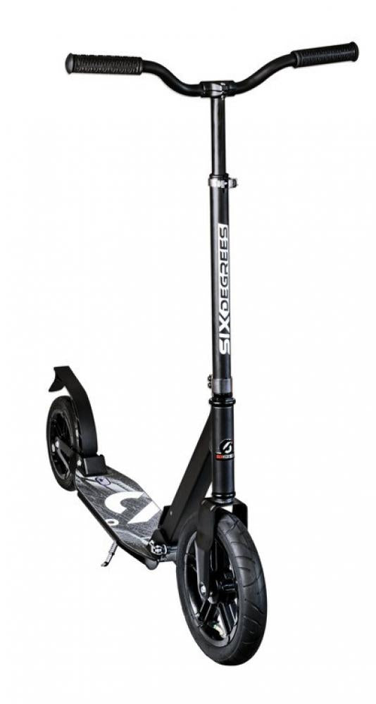 Scooter Six Degrees Aluminium AIR schwarz, 300mm & 205mm