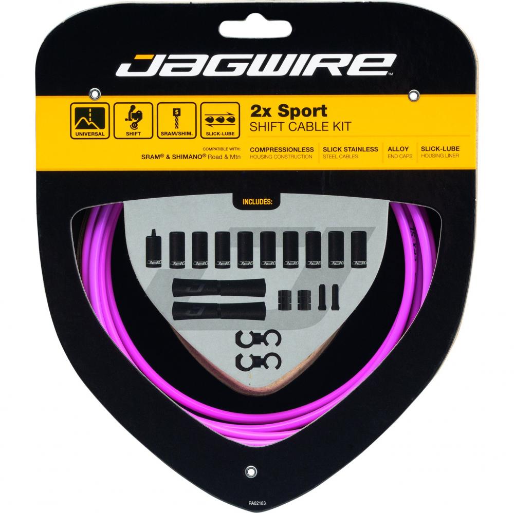 Jagwire Schaltzugset 2X Sport Shift Pink