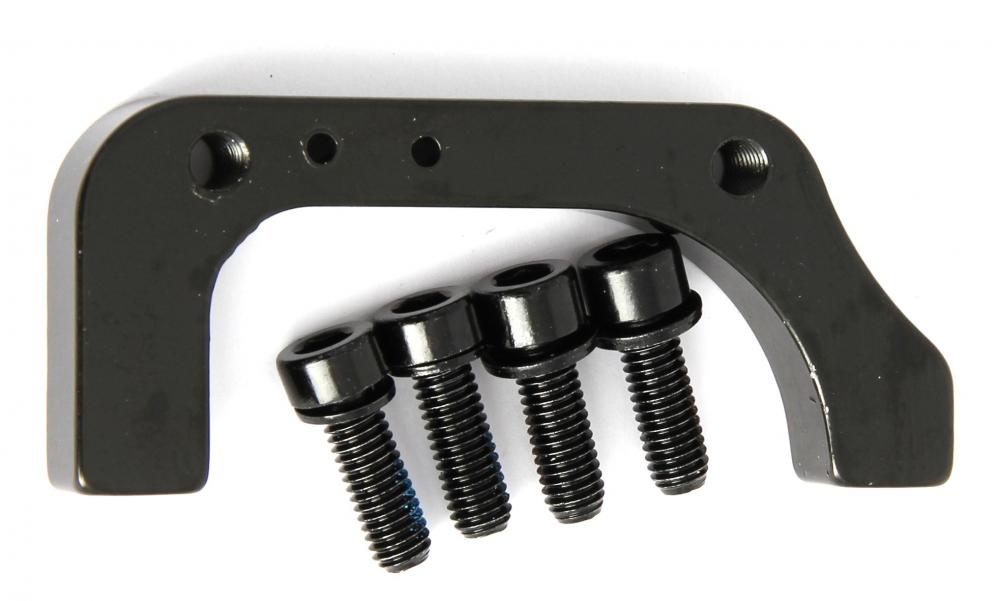 TEKTRO Bremssatteladapter IS/Postmount AQ1.0 Series Ø 180 mm Schwarz - für 180 mm Scheibenrotor hinten