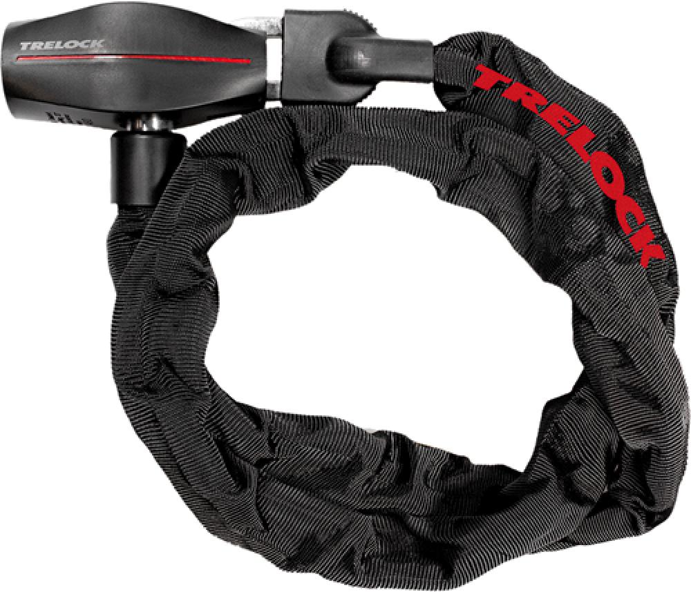 TRELOCK Kettenschloss BC 380 110-7 380 - flexibles Fahrradschloss mit 110 cm und 7 mm Kette