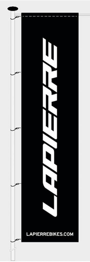 Hissfahne Lapierre schwarz, 100cmx400cm