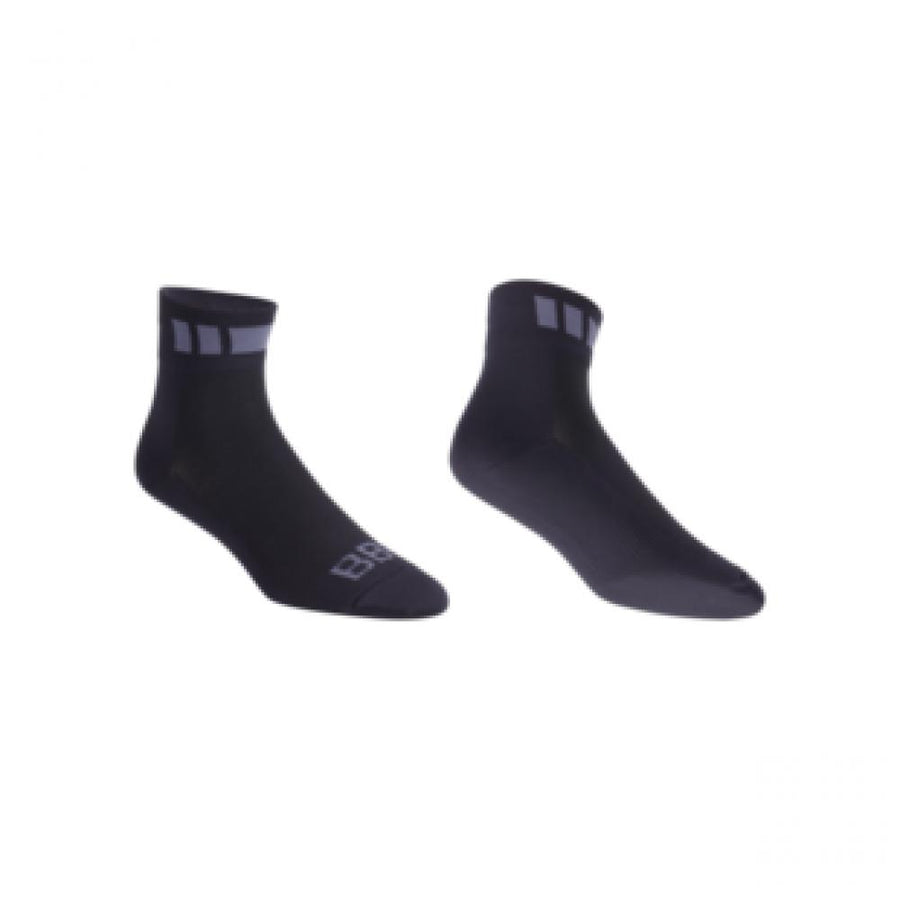 BBB Cycling BBB Socken TechnoFeet 39-43 schwarz/grau 39 schwarz - atmungsaktive Radsocken für maximalen Komfort