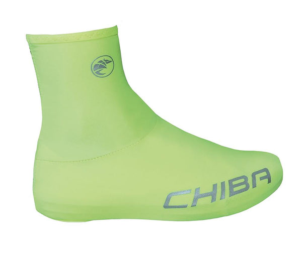 CHIBA Rennrad Überschuh - XL, neongelb, atmungsaktiv, elastisch, mit Reißverschluss