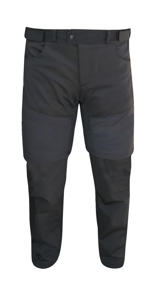 CHIBA Thermo Zip-Off-Hose - wasserdicht, winddicht, atmungsaktiv, schwarz, Gr. M