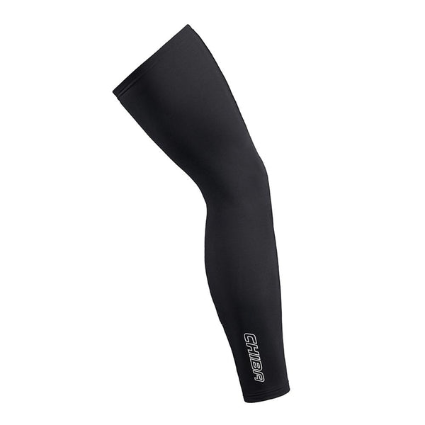 CHIBA Beinling Sommer - Radsport Beinlinge schwarz, Größe L, atmungsaktiv