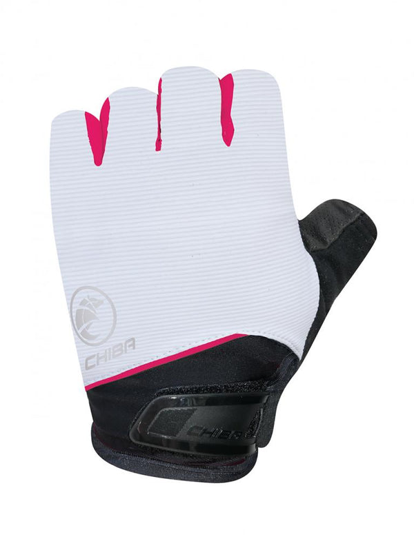 CHIBA BioXCell Lady - Radhandschuhe kurz, weiß, S, Gelpolsterung, Damen