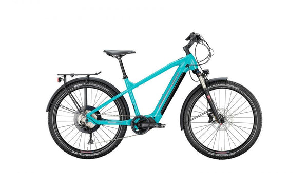 BRENNABOR A-96e, Diamant, 27,5", teal green / burgundy, 1x10-Gang SHIMANO "Deore Linkglide", 44cm