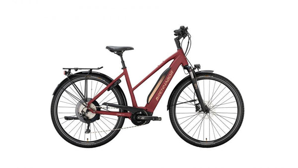 BRENNABOR T-48e, Trapez, 28", earth red matt / warm orange matt, 1x10-Gang Shimano "Deore Linkglide", 55cm