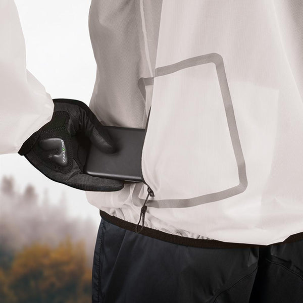 CHIBA Race Performance Jacke - wasserdicht, winddicht, atmungsaktiv, Größe L, weiß