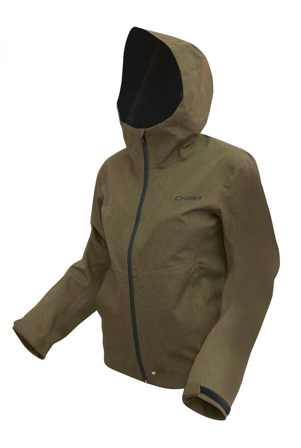 CHIBA Rainjacket Herren - wasserdicht, winddicht & atmungsaktiv, olive, Größe M