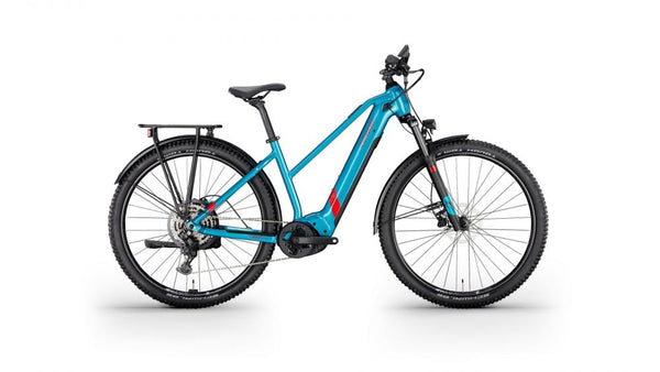 CONWAY Elektro-MTB Hardtail "Cairon S 2.0 625 SE" (#1), Trapez, 27", topaz metallic / red metallic, 9-Gang SHIMANO "Cues", 41cm