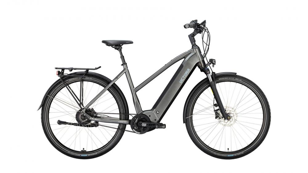 VICTORIA Elektro-Trekkingrad "TRESALO 17" (#1), Trapez, 28", bat black, enviolo, 48cm