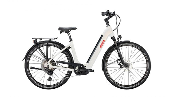 VICTORIA Elektro-Trekkingrad "Manoc 6" Mod. 24, Wave, 28", galaxy white, 1x11-Gang SHIMANO "Deore XT"/"Deore SLX", 46 cm / S
