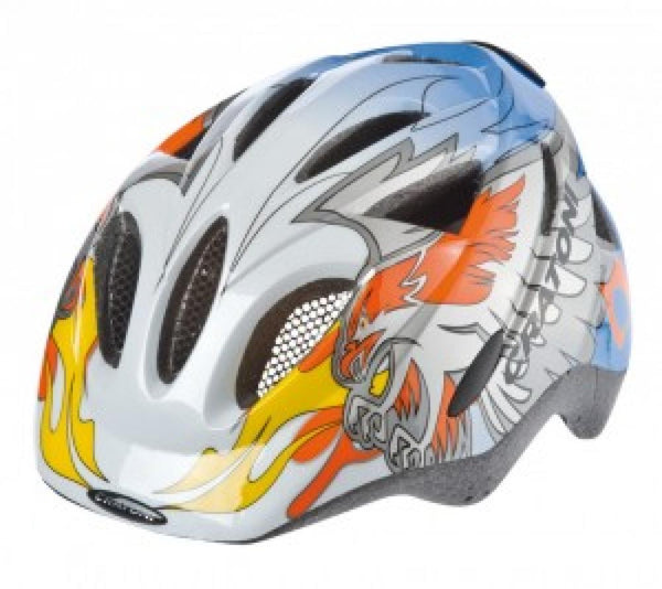 Fahrradhelm Cratoni Rapper Eagle (Kid)Gr. S (47-52cm) weiß/silber/blau