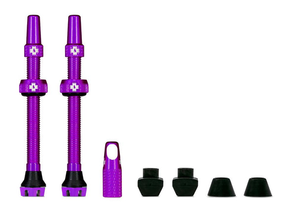 Muc Off Tubeless Valve Kit V2 Universal for MTB & Road purple 60