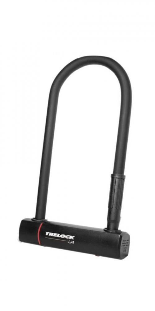 Trelock Bügelschloss mit Halter ZB 401 U4 schwarz 102-230 mm D 14 mm