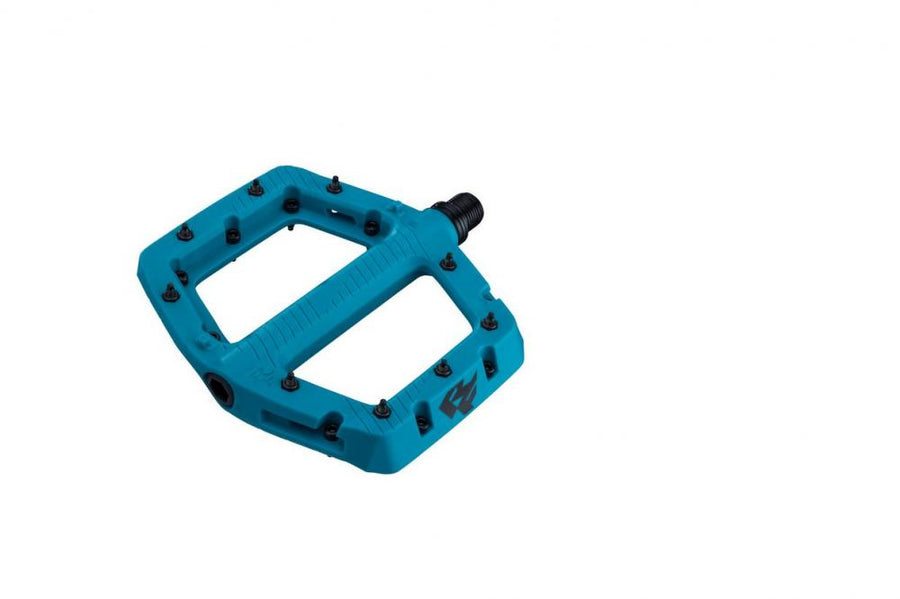 Race Face Chester Large Plattform-Pedal, turquoise - robustes MTB Flat-Pedal der aktuellen Generation
