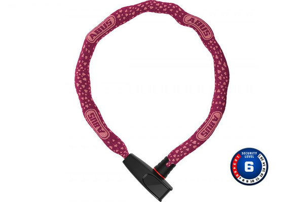 Abus Kettenschloss Catena 6806 color L 75 cm D 6 mm cherry heart