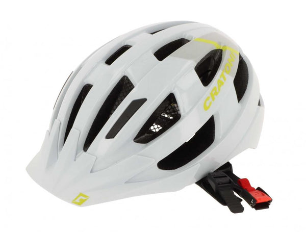 Cratoni Helm Velo-X City weiß lime glanz M/L 56 bis 60cm