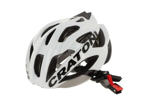 Cratoni Helm C-Bolt Road weiß schwarz glanz L/XL 59 bis 62cm