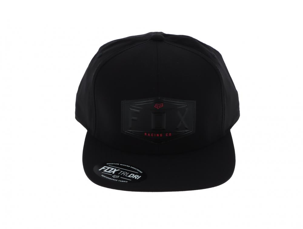FOX EMBLEM SNAPBACK HAT BLK MEN'S HEADWEAR 15/2 Snap Back