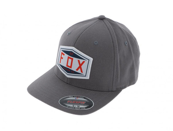 Fox Flexfit-Kappe Emblem grau S/M