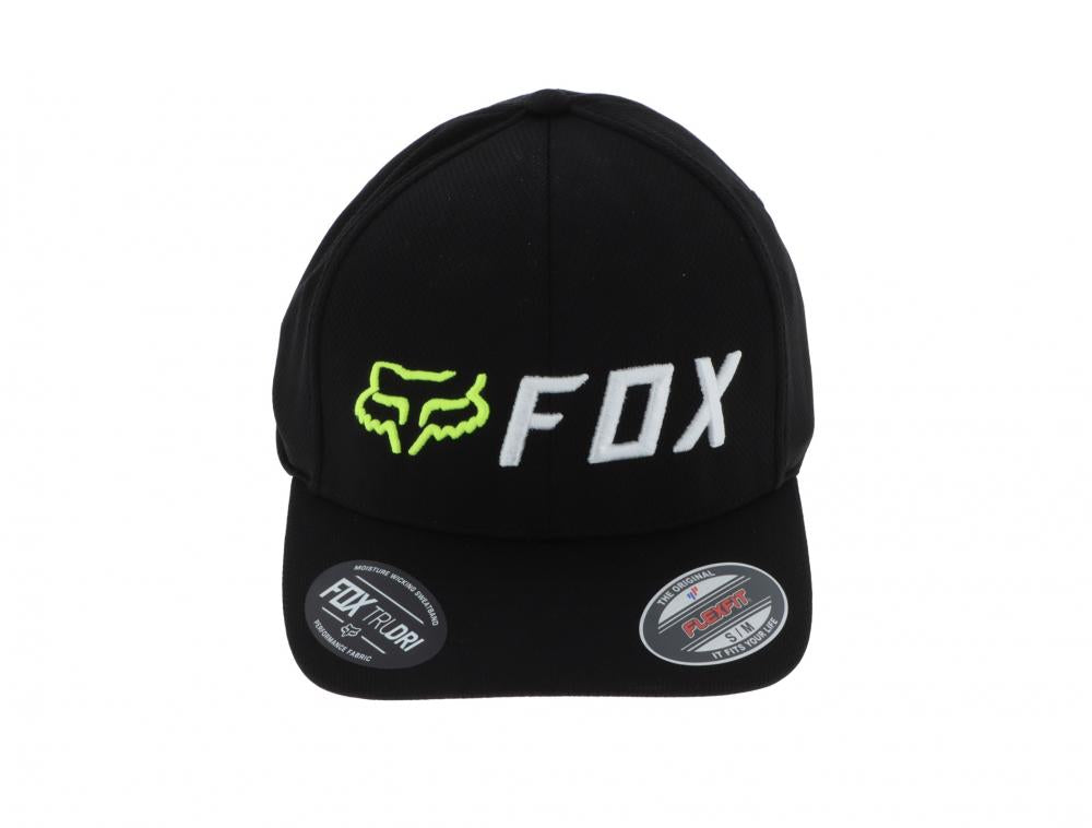 FOX APEX FLEXFIT HAT [BLK/YLW] MEN'S HEADWEAR - 15/2 Flexfit Gr.L-XL