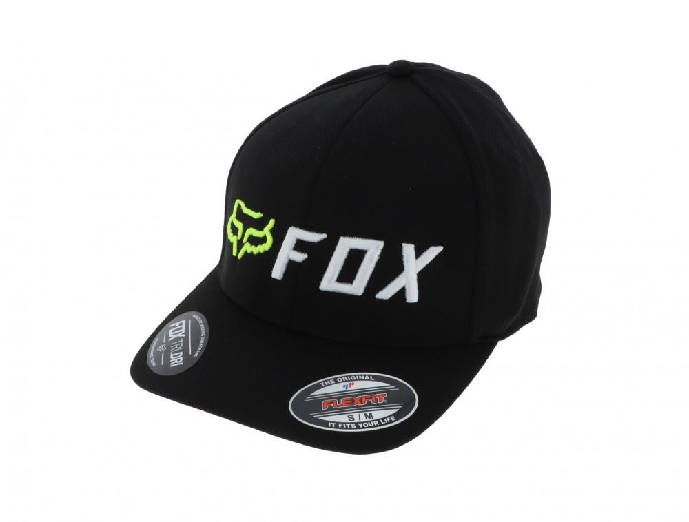 FOX APEX FLEXFIT HAT [BLK/YLW] MEN'S HEADWEAR - 15/2 Flexfit Gr.L-XL