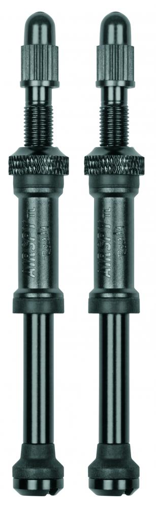 SKS AIRSPY TL 81mm Ersatzventil für präzise Reifendruckmessung bei Tubeless-Reifen, inklusive 2 Aluminiumventile, Ventilhülsen, Rändelmuttern und Gummidichtringen